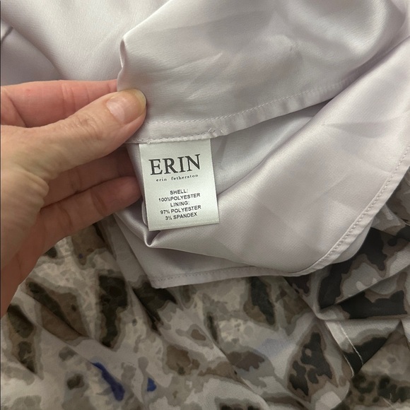 Erin Fetherston pink lavender print gown maxi dress 2 - Picture 7 of 8